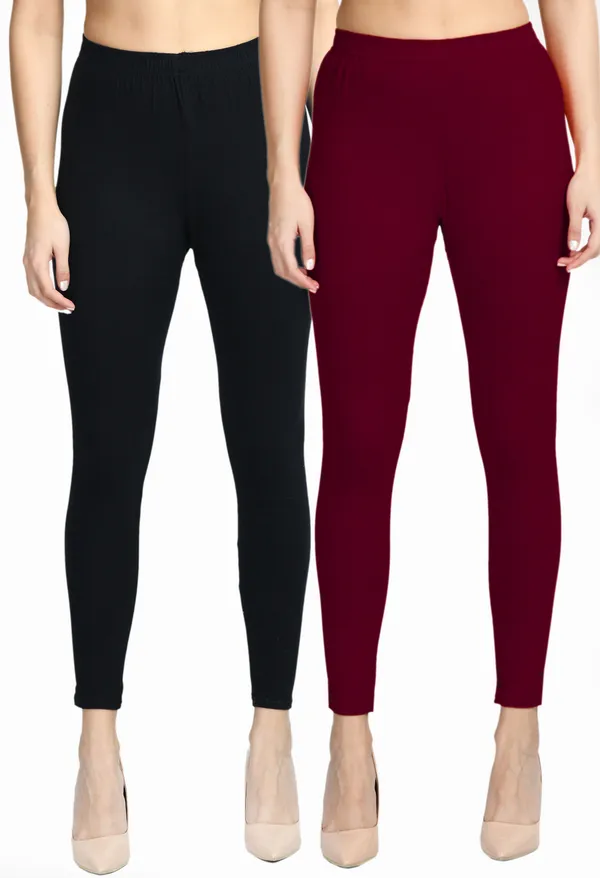 V&M_Women_Pack_Of_2_Comfort_Fit_Ankle_Length_Leggings