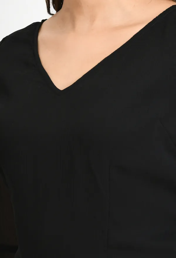 Black_Chiffon_A-Line_Tiered_Maxi_Dress
