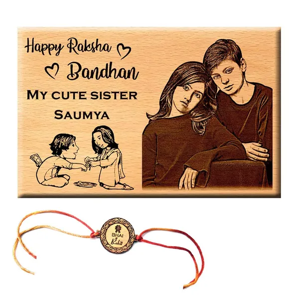 Multicolor_Personalized_Engraved_Wooden_Plaque_Gift_For_Raksha_Bandhan_(7_X_5_In)