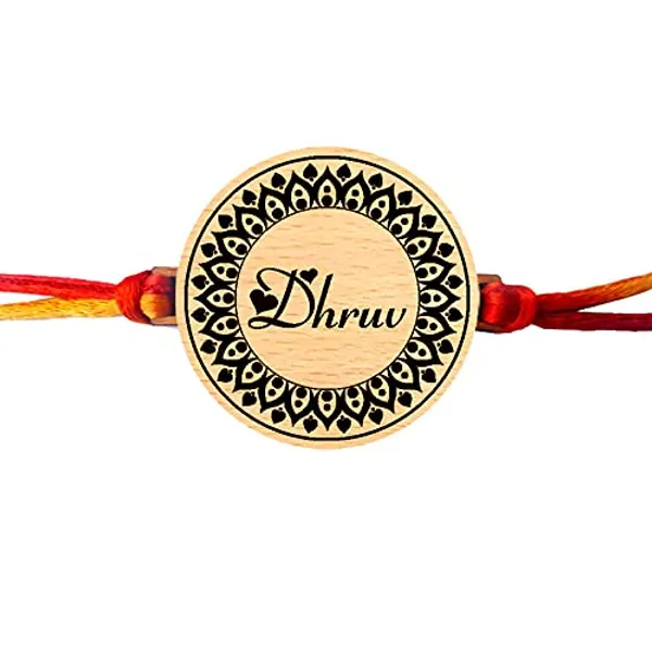 Multicolor_Personalized_Engraved_Wooden_Rakhi_With_Thread_(1.75_X_1.75_In)