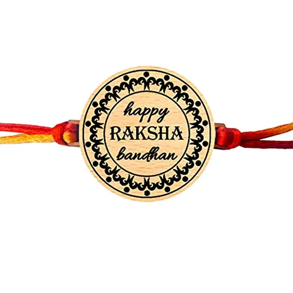 Multicolor_Personalized_Engraved_Wooden_Rakhi_With_Thread_(1.75_X_1.75_In)