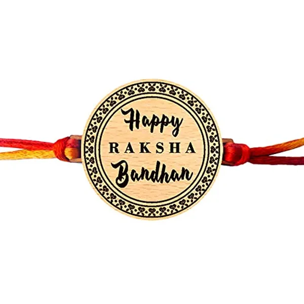 Multicolor_Personalized_Engraved_Wooden_Rakhi_With_Thread_(1.75_X_1.75_In)