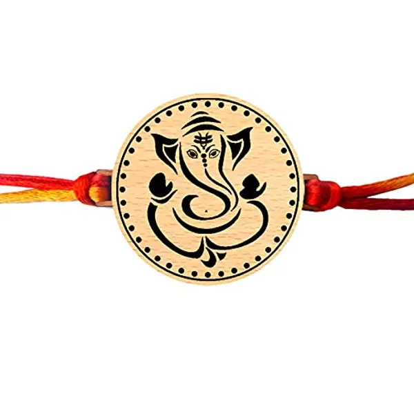 Multicolor_Personalized_Engraved_Wooden_Rakhi_With_Thread_(1.75_X_1.75_In)