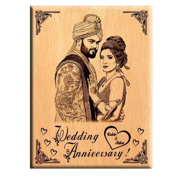 Multicolor_Customized_Engraved_Wooden_Plaque_Gifts_For_Wedding_Anniversary_(9_X_7_In)