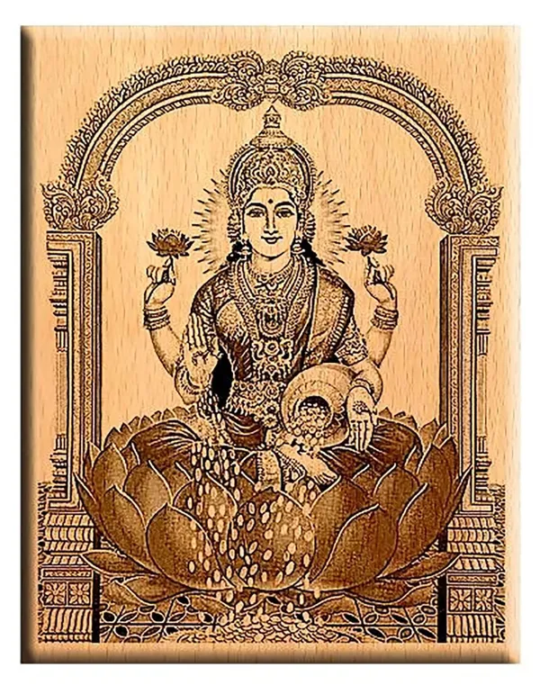 Brown_Godess_Laxmi_Wooden_Engraved_Photo_Frame/_Idol_For_Home_And_Office_Temple/_Desk_(8_X_6_In)