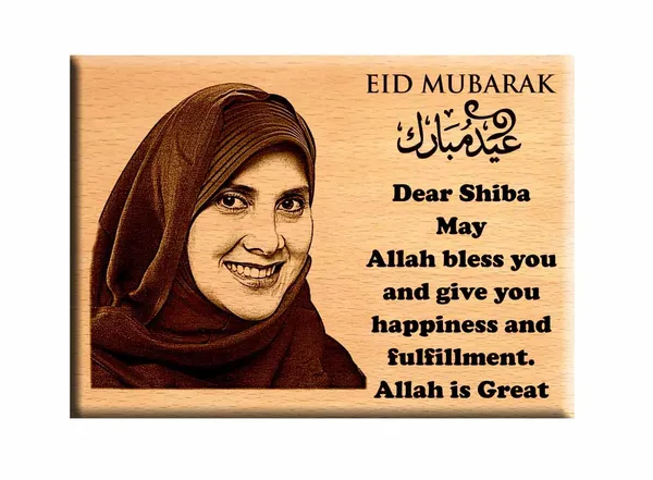 Yellow_Personalized_Wooden_Engraved_Photo_Frame_Gift_For_Eid_(8_X_6_In)