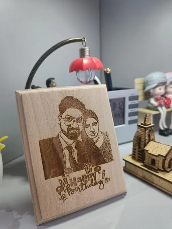 Yellow_Customized_Gifts_For_Men_Birthday_Special_Unique_Engraved_Photo_Frame/_Plaque_&_Keychain_(12_X_9_In)