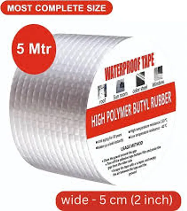 Silver_&_White_Butyl_Tape_Waterproof_Tape(48Mm_X_5Mtr)_Pack_Of_3