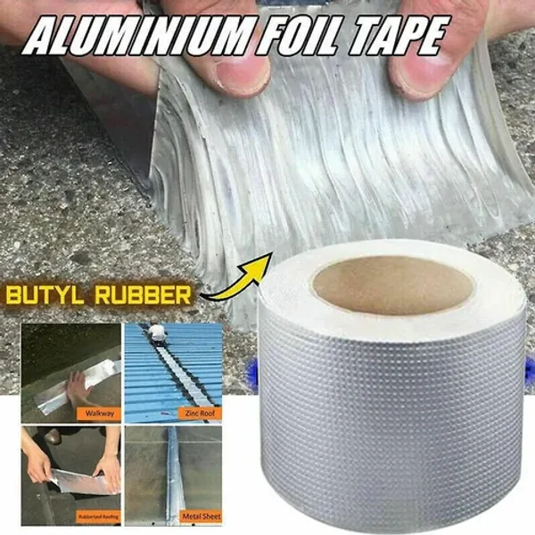 Silver_&_White_Butyl_Tape_Waterproof_Tape(48Mm_X_5Mtr)_Pack_Of_3