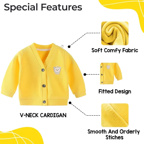 Yellow_Woollen_Knitted_Front_Button_V-Neck_Shape_Full_Sleeve_Sweater_For_Kids