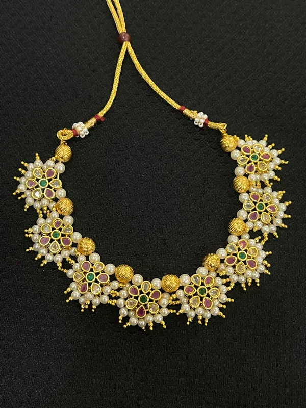 Gold_And_Pearl_Eco_Friendly_HandCraft_Long_Mangalsutra_Push_Premium_For_Women