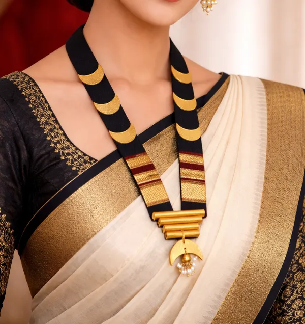 BLACK_AND_GOLD_NECKLACE_SET