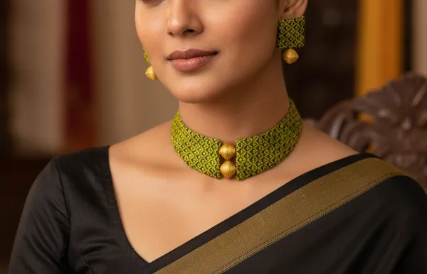 Green_Eco_Friendly_HandCraft_Choker_Set__Push_Premium_For_Women