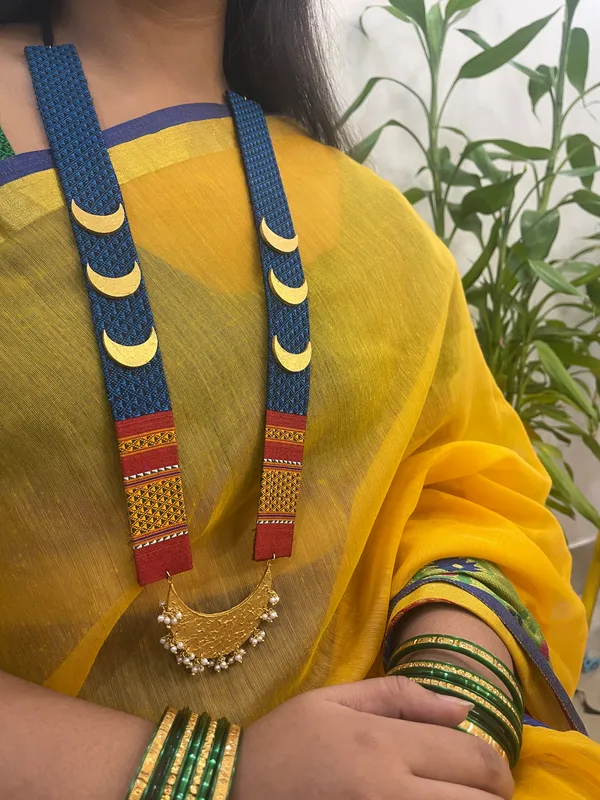 Blue_Handloom_Hand_Painted_Premium_&_Elegant_Long_Necklace_Set_For_Women_&_Girls