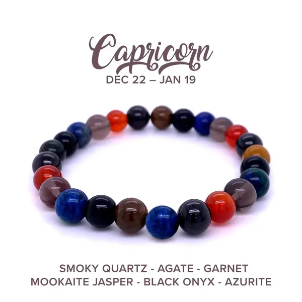 Capricone_Zodiac_Healing_Crystal_Bracelet_|_Multicolor_Birthstone_Bead_Bracelet_for_Energy,_Luck_&_Balance