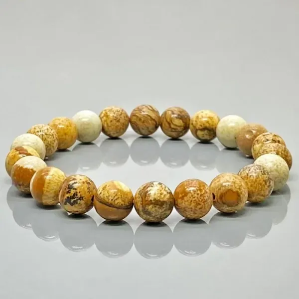 Picture_Jasper_Gemstone_Bracelet__8mm_Natural_Beads,_Stretchable_Unisex_Healing_Crystal_Bracelet_for_Grounding_&_Emotional_Balance