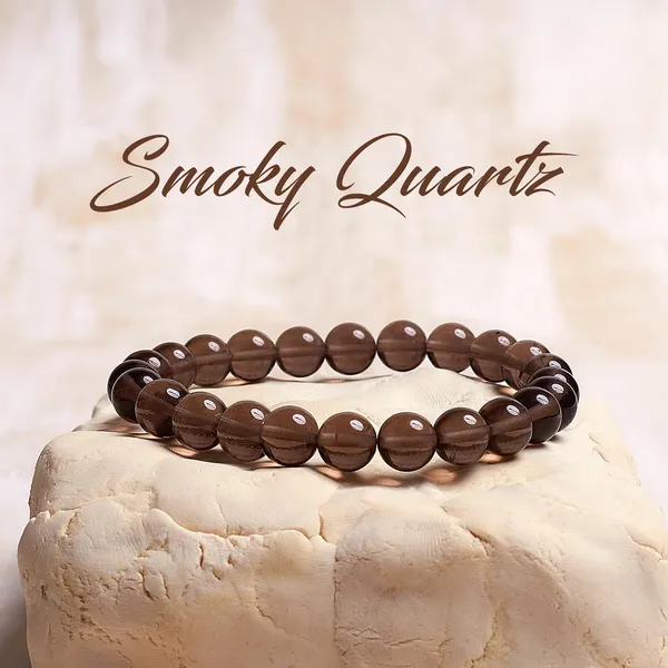 Smoky_Quartz_Gemstone_Bracelet__8mm_Natural_Beads,_Stretchable_Unisex_Healing_Crystal_Bracelet_for_Grounding,_Protection_&_Emotional_Balance