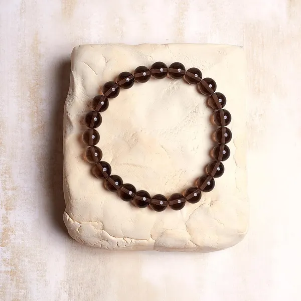 Smoky_Quartz_Gemstone_Bracelet__8mm_Natural_Beads,_Stretchable_Unisex_Healing_Crystal_Bracelet_for_Grounding,_Protection_&_Emotional_Balance