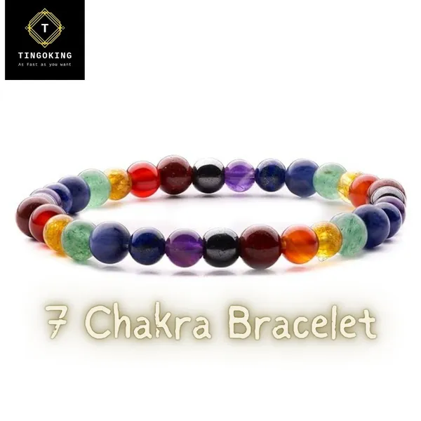 100%_Natural_Multicolor_7_Chakra_Healing_|_Original_Reiki_Crystal_Gemstone_Beads_Bracelet_For_Unisex
