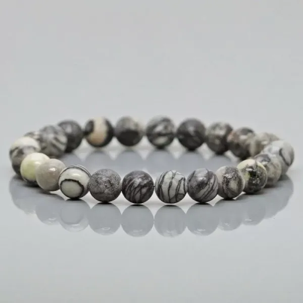 Web_Jasper_Gemstone_Bracelet__8mm_Natural_Beads,_Stretchable_Unisex_Healing_Crystal_Bracelet_for_Grounding,_Protection_&_Inner_Strength