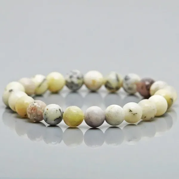 Dendritic_Opal_Bracelet__Natural_Dendritic_Opal_Gemstone_Healing_Crystal_Beaded_Bracelet_for_Men_&_Women__Growth,_Clarity_&_Inner_Peace__Stretchy_Unisex_Bracelet__8mm_Beads