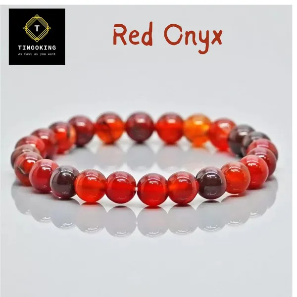 100%_Natural_Red_Gemstone_Crystal_Beads_|_Premium_Onyx_Bracelet_For_Stability