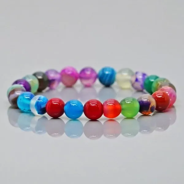 Multi-Color_Onyx_Gemstone_Bracelet__8mm_Round_Beads,_Stretchable_Unisex_Healing_Crystal_Bracelet_for_Energy_&_Balance