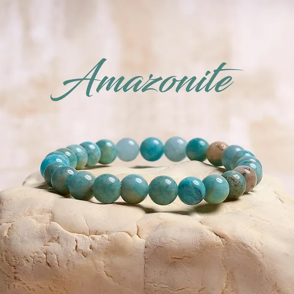 Amazonite_Bead_Bracelet_|_Natural_Blue-Green_Crystal_|_for_Calming_Energy,_Confidence_&_Communication