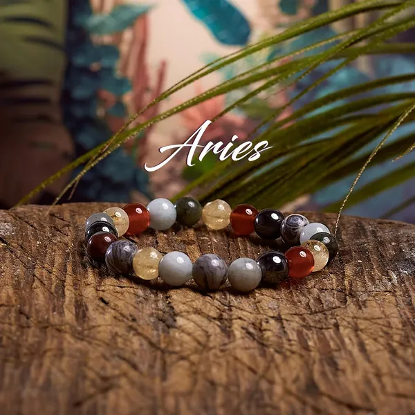 Zodiac_Multicolor_Healing_Crystal_Birthstone_Bead_Bracelet_|_For_Aries_Authenic_and_Natural