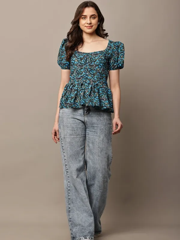 Green_Cotton_Top_For_Women