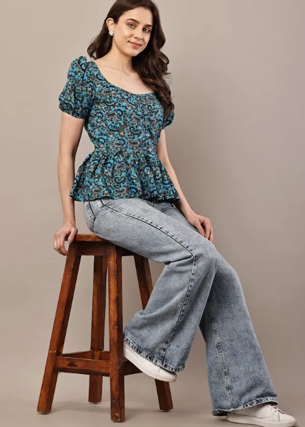Green_Cotton_Top_For_Women