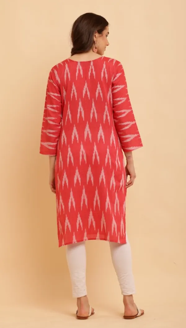 Red_Cotton_Kurtas_For_Women