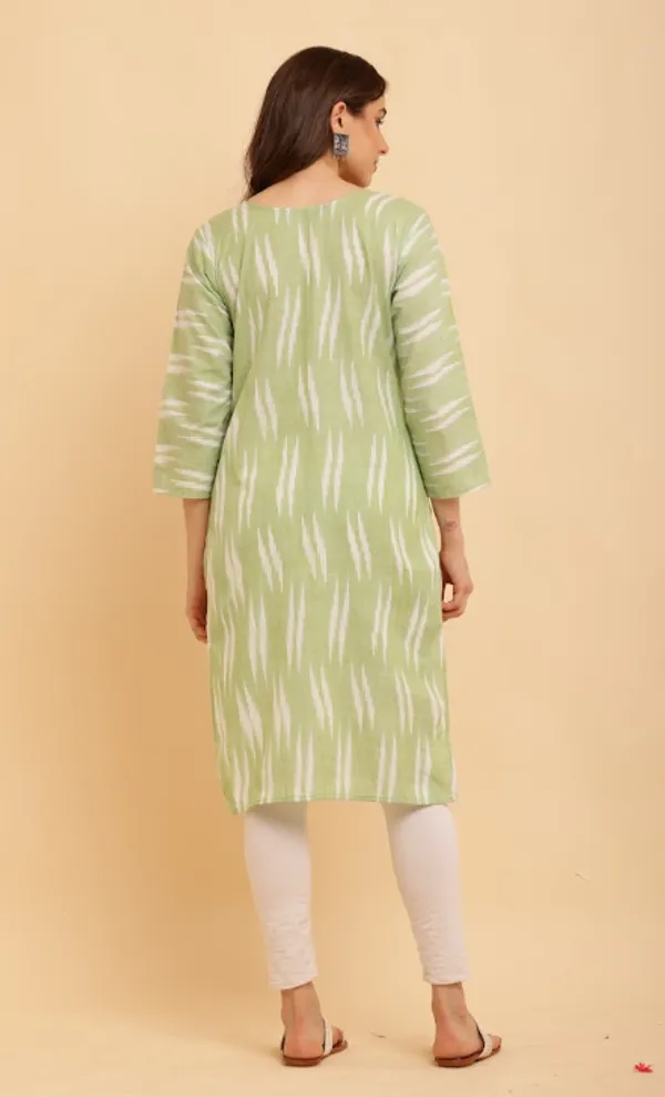 Green_Cotton_Kurtas_For_Women