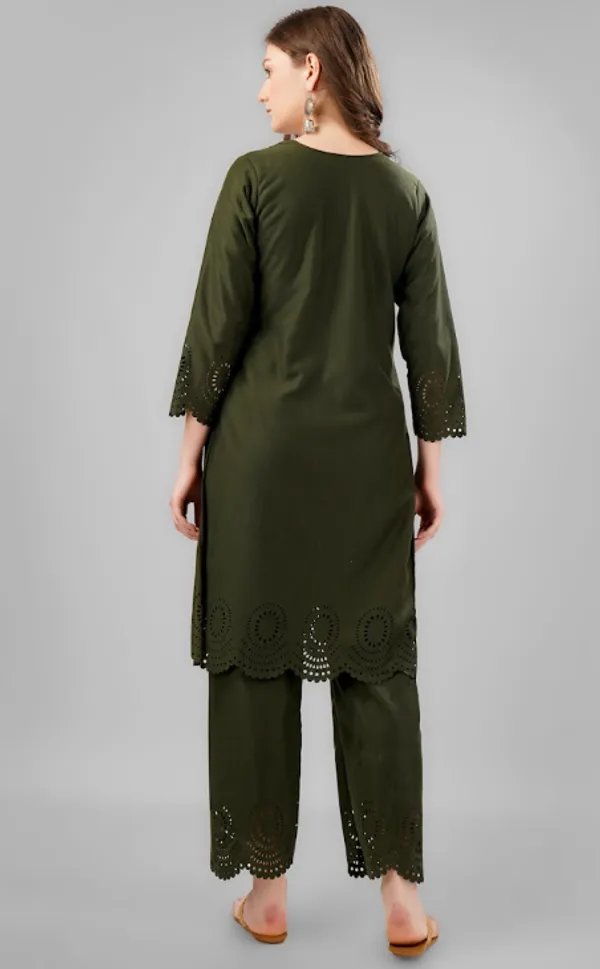 Mehndi_Pure_Rayon_Kurta_Sets_For_Women