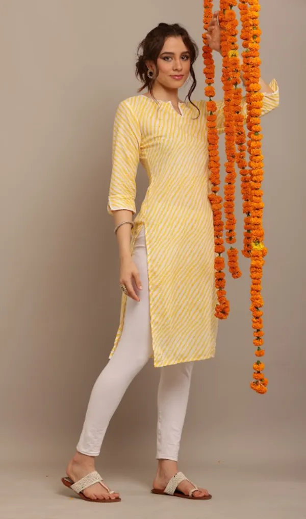 Yellow_Cotton_Kurtas_For_Women