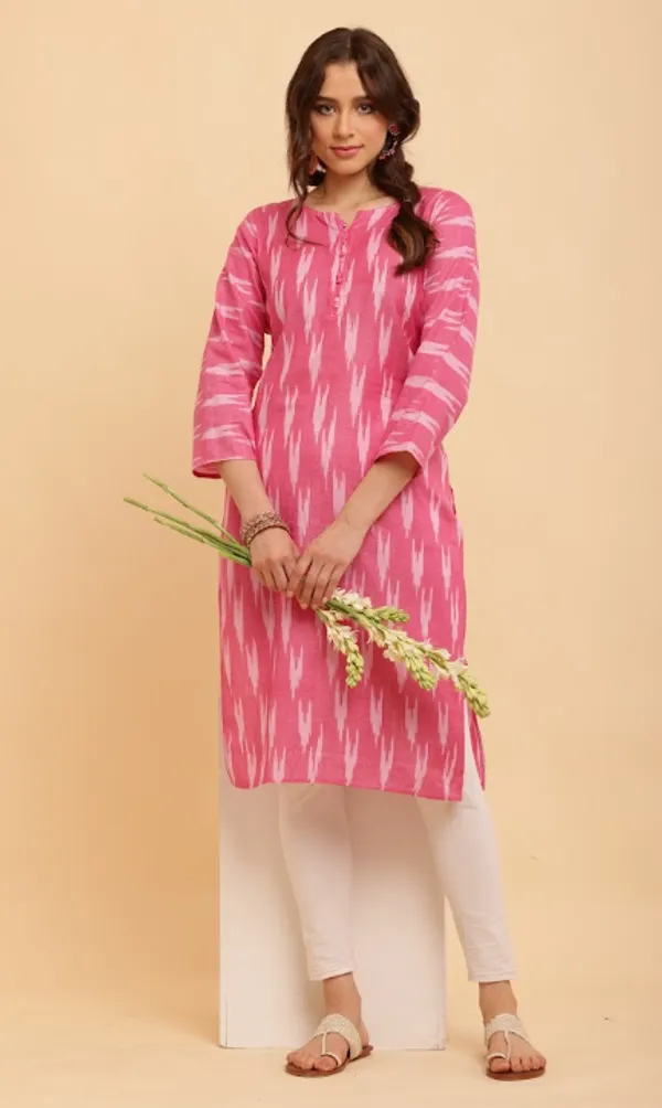 Pink_Cotton_Kurtas_For_Women