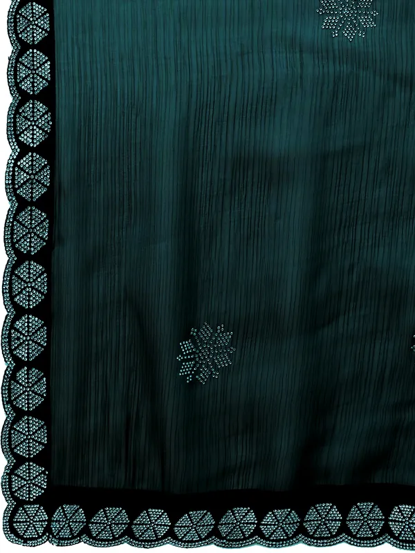 Emerald_Elegance_Green_Saree_with_Exquisite_Diamond_Work
