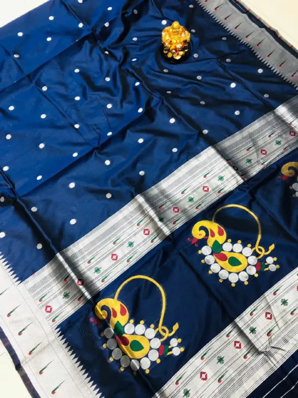 Navy_Blue_Navy_Blue_Paithani_Silk_Saree_For_Women