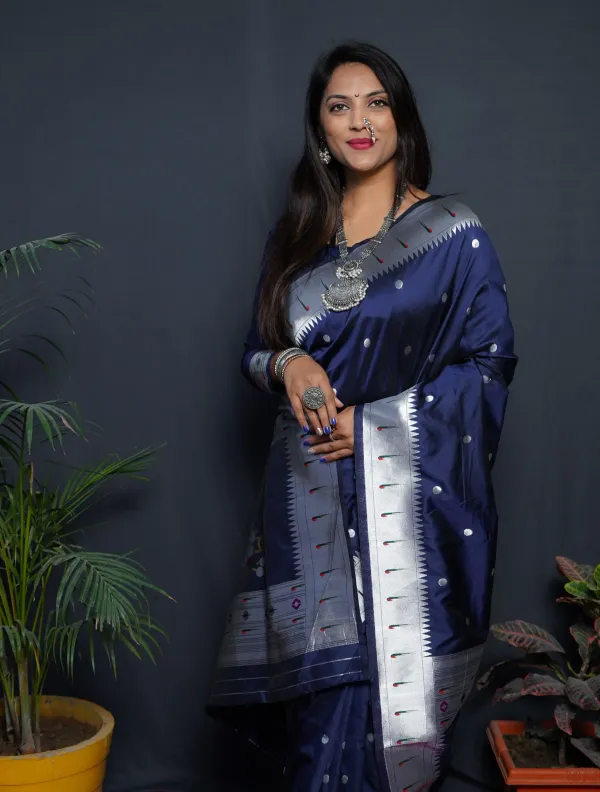 Navy_Blue_Navy_Blue_Paithani_Silk_Saree_For_Women