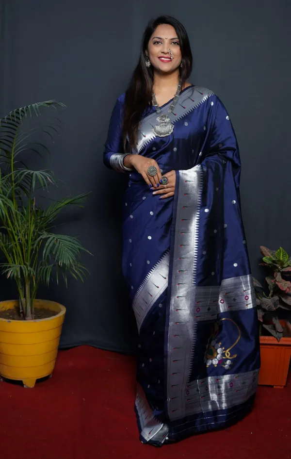 Navy_Blue_Navy_Blue_Paithani_Silk_Saree_For_Women