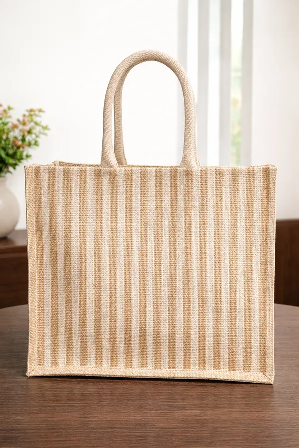 Beige__&_White_Striped_Premium_Jute_Bag_-_“Elevated_gifting,_naturally.”_(Pack_of_2)