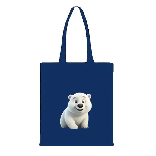 Blue_Canvas_Tote_Bag_With_Polar_Bear_Print