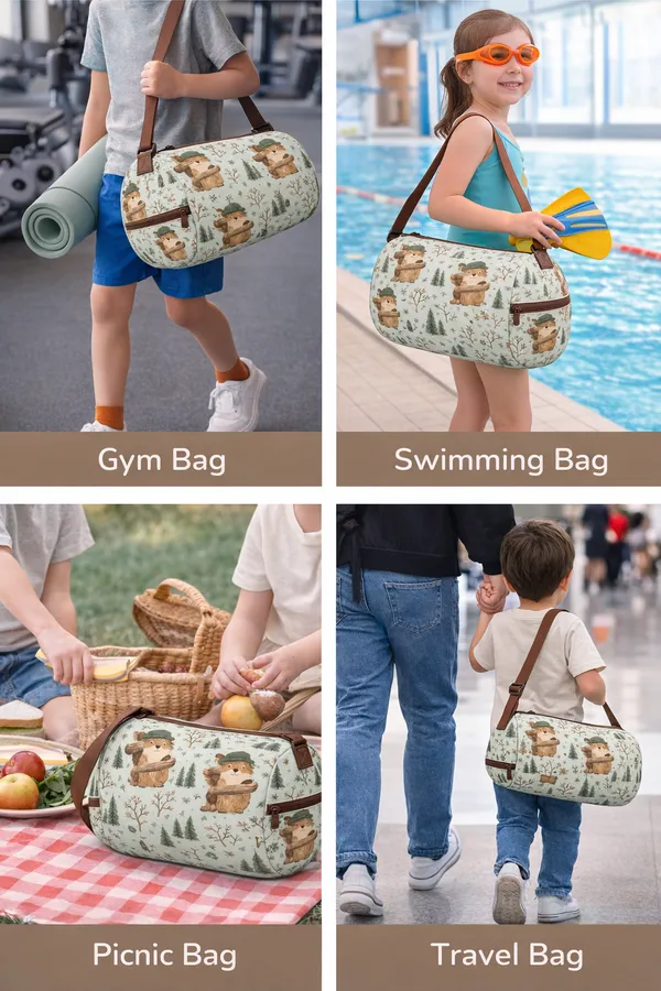 Duffel_Bag_with_Woodland_Beaver_Pattern
