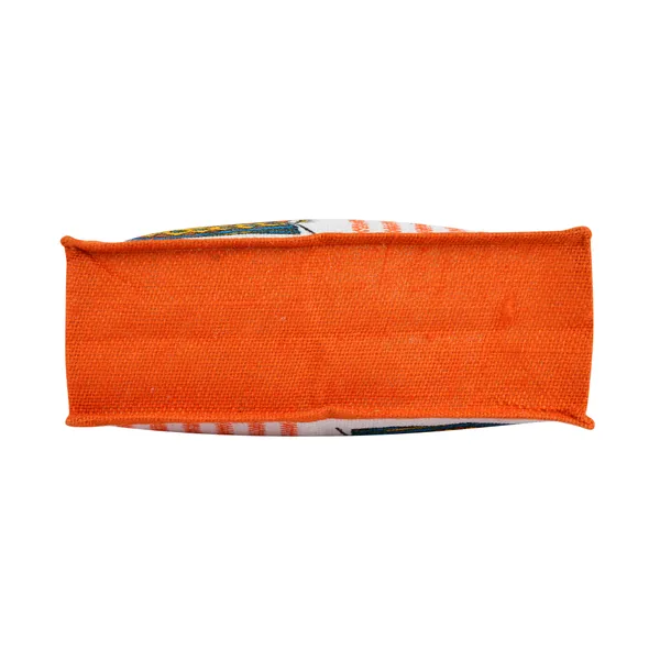 Durga_Printed_Jute_Bag_Orange_Colour