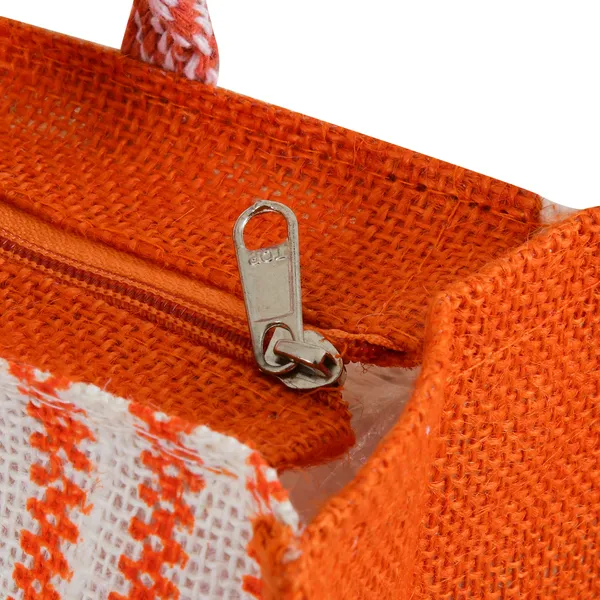 Durga_Printed_Jute_Bag_Orange_Colour