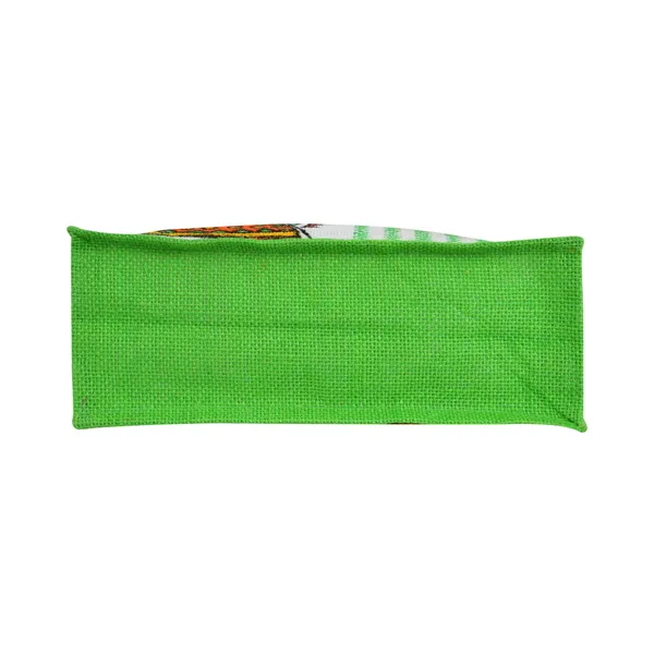 Durga_Printed_Jute_Bag_Green_Colour