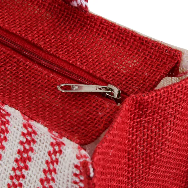 Durga_Printed_Jute_Bags_Red_Colour