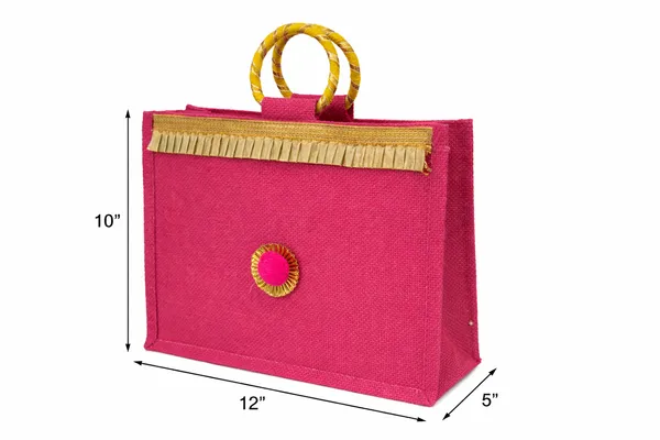 Festive_Jute_Gift_Bag_–_Pink_with_Gold_Detailing_(Pack_of_2)