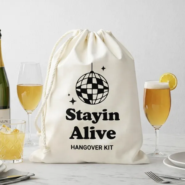 Funny_Favor_Bags_for_Wedding,_Shower,_Bachelorette_-Stayin_Alive_Hangover_Kit_bags,_Drawstring_Bag,_(Pack_of_12)