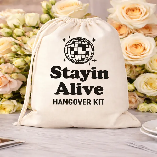 Funny_Favor_Bags_for_Wedding,_Shower,_Bachelorette_-Stayin_Alive_Hangover_Kit_bags,_Drawstring_Bag,_(Pack_of_12)